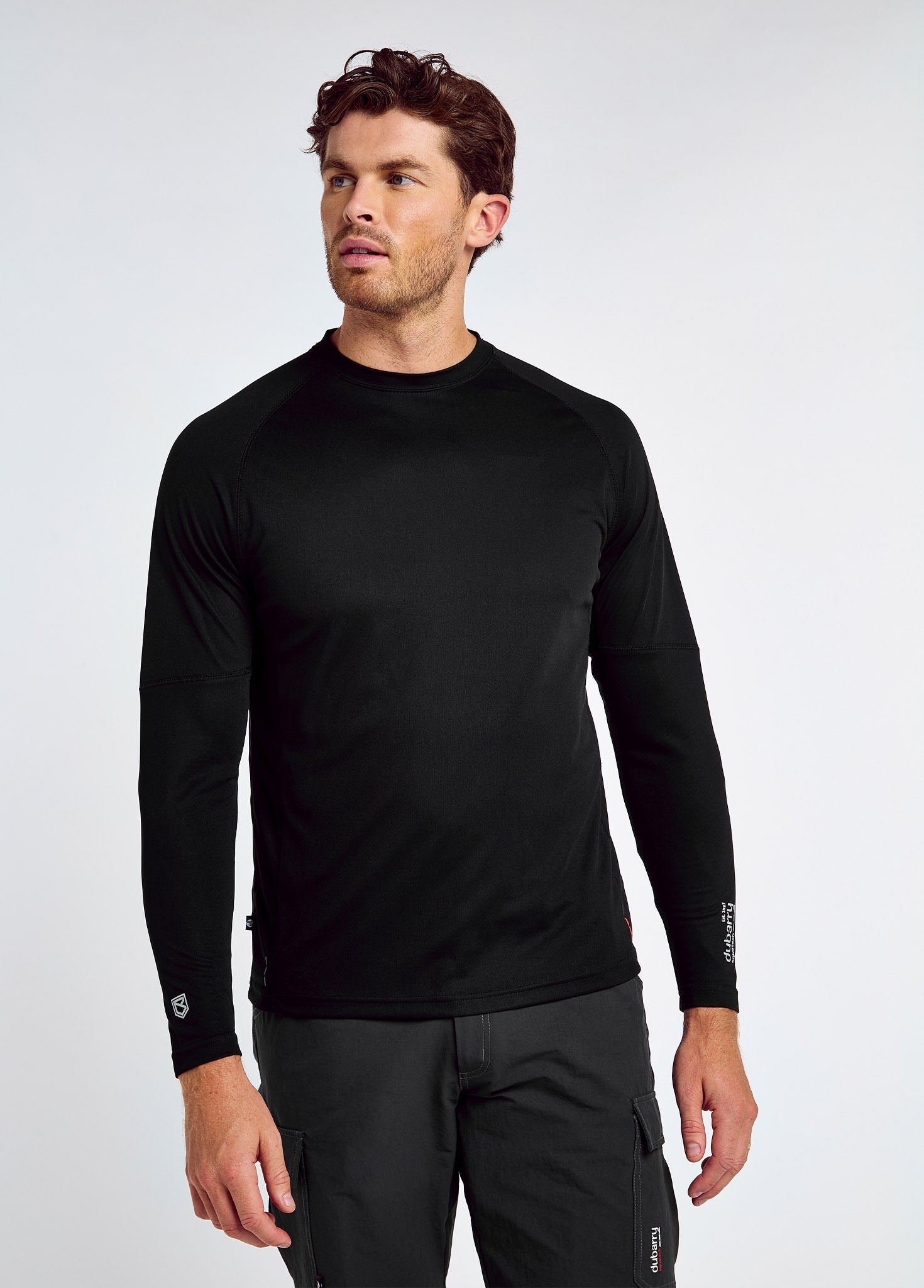Ancona Men's Long-Sleeved T-Shirt  - Black