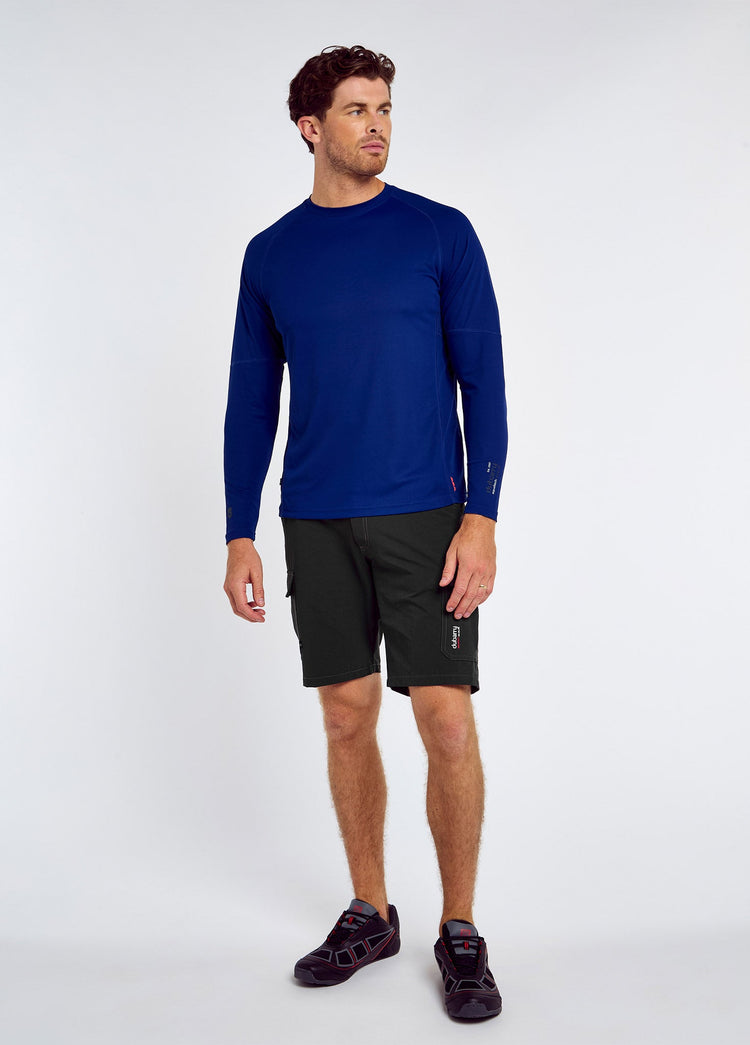 Ancona Men's Long-Sleeved T-Shirt - Ultramarine