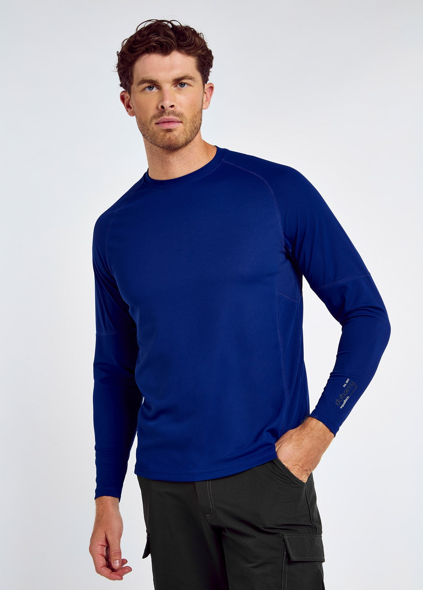 Ancona Men's Long-Sleeved T-Shirt - Ultramarine