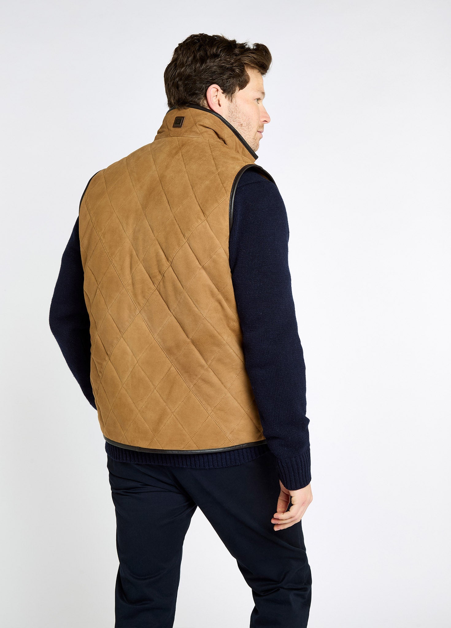 Bellamont Men's goat suede Vest - Tan