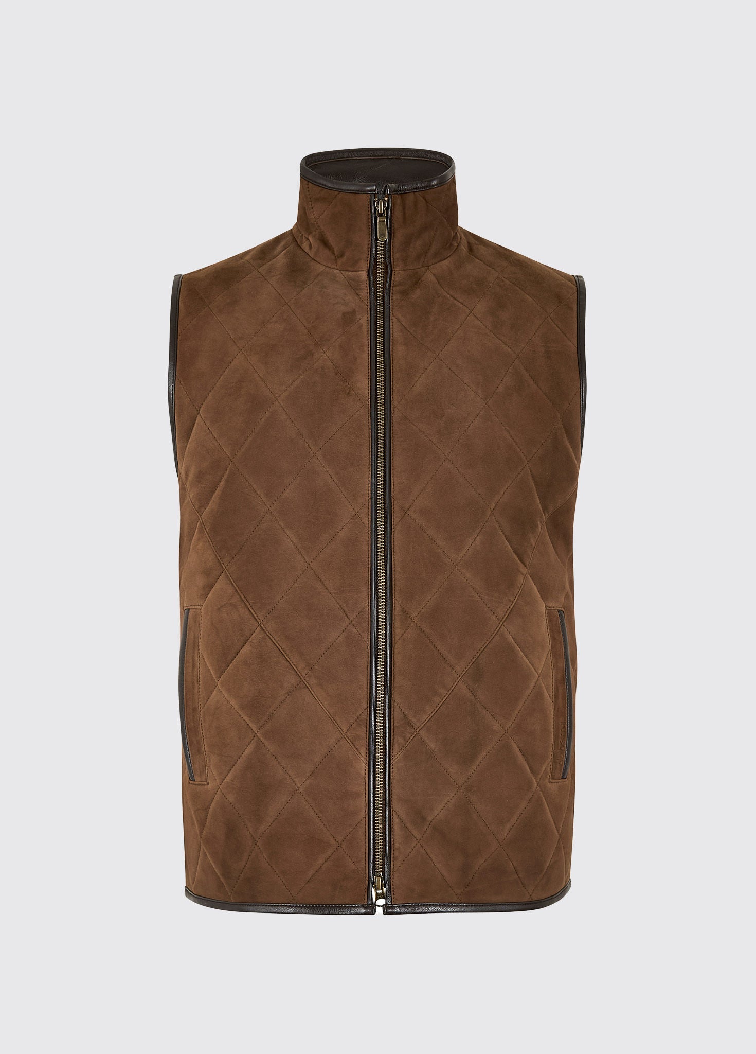Bellamont Men's goat suede Vest - Walnut