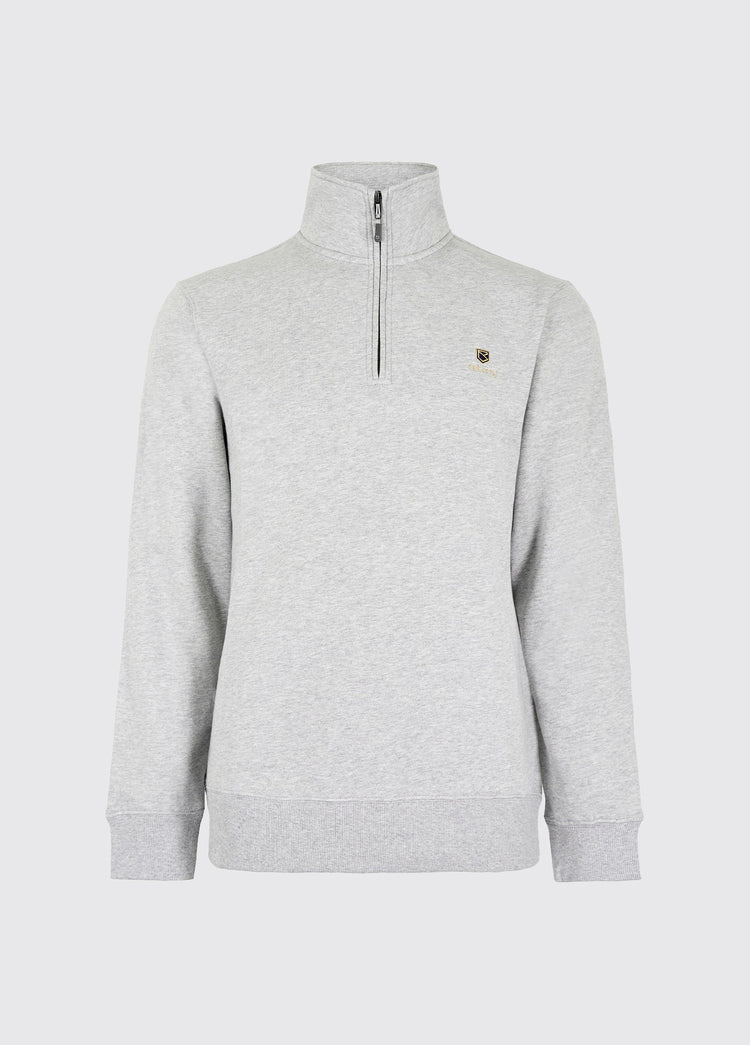 Boyce Men’s Zip Neck Sweater - Grey Marl