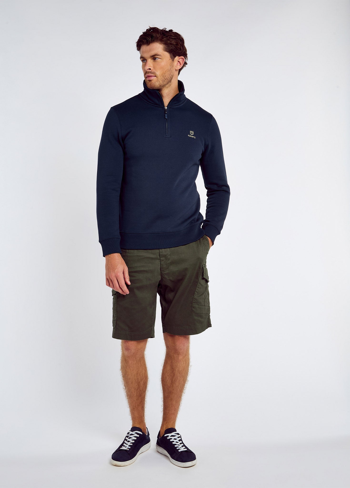 Boyce Men’s Zip Neck Sweater - Navy