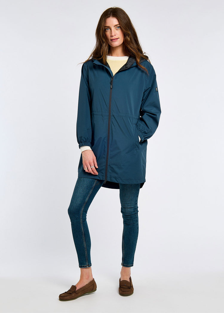 Brookside Ladies' hooded rain mac - Atlantic