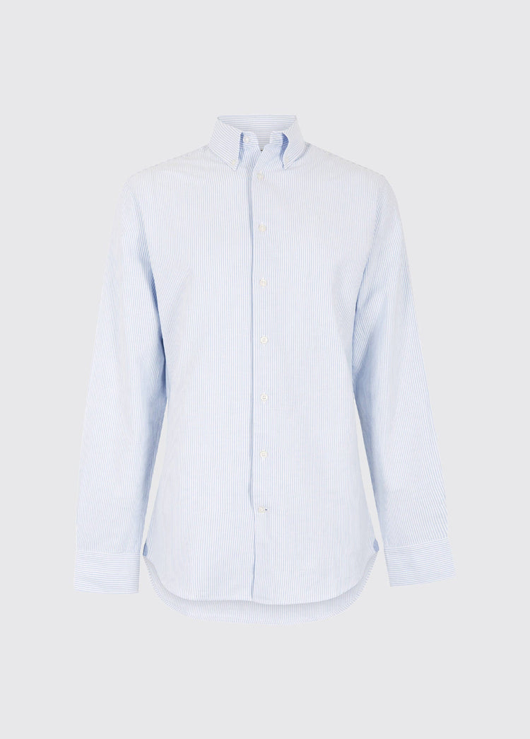Clontarf Men’s Oxford Shirt - Blue Multi Stripe