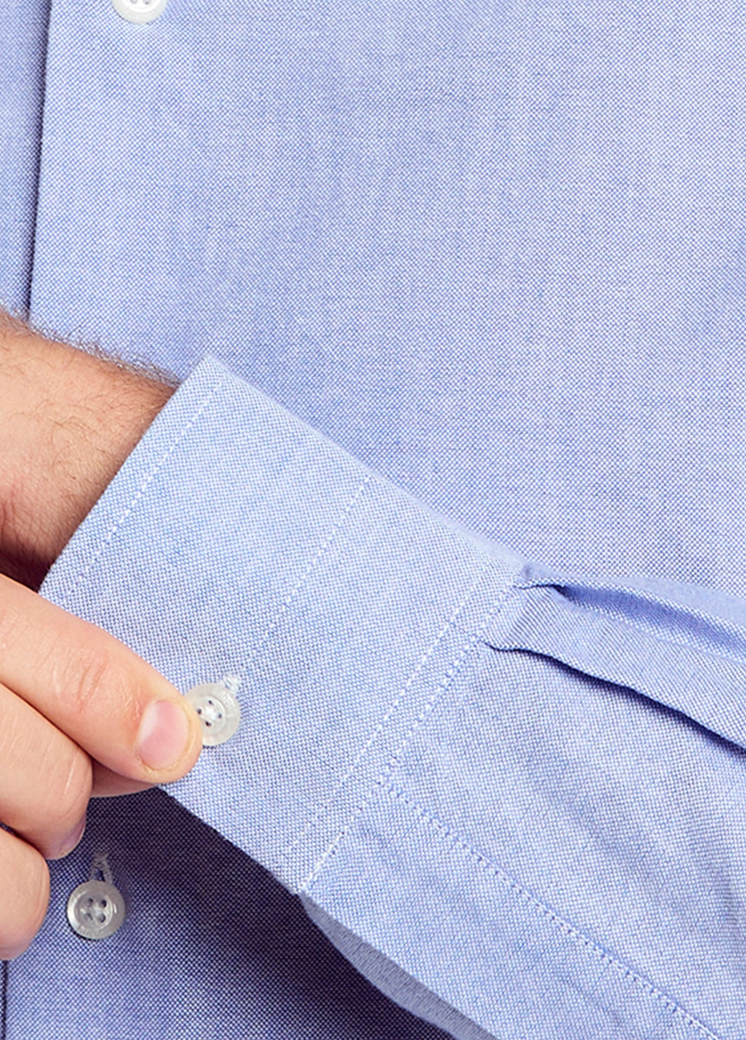 Clontarf Men’s Oxford Shirt - Pale Blue