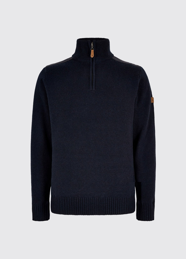 Doherty Men’s zip neck sweater - Navy