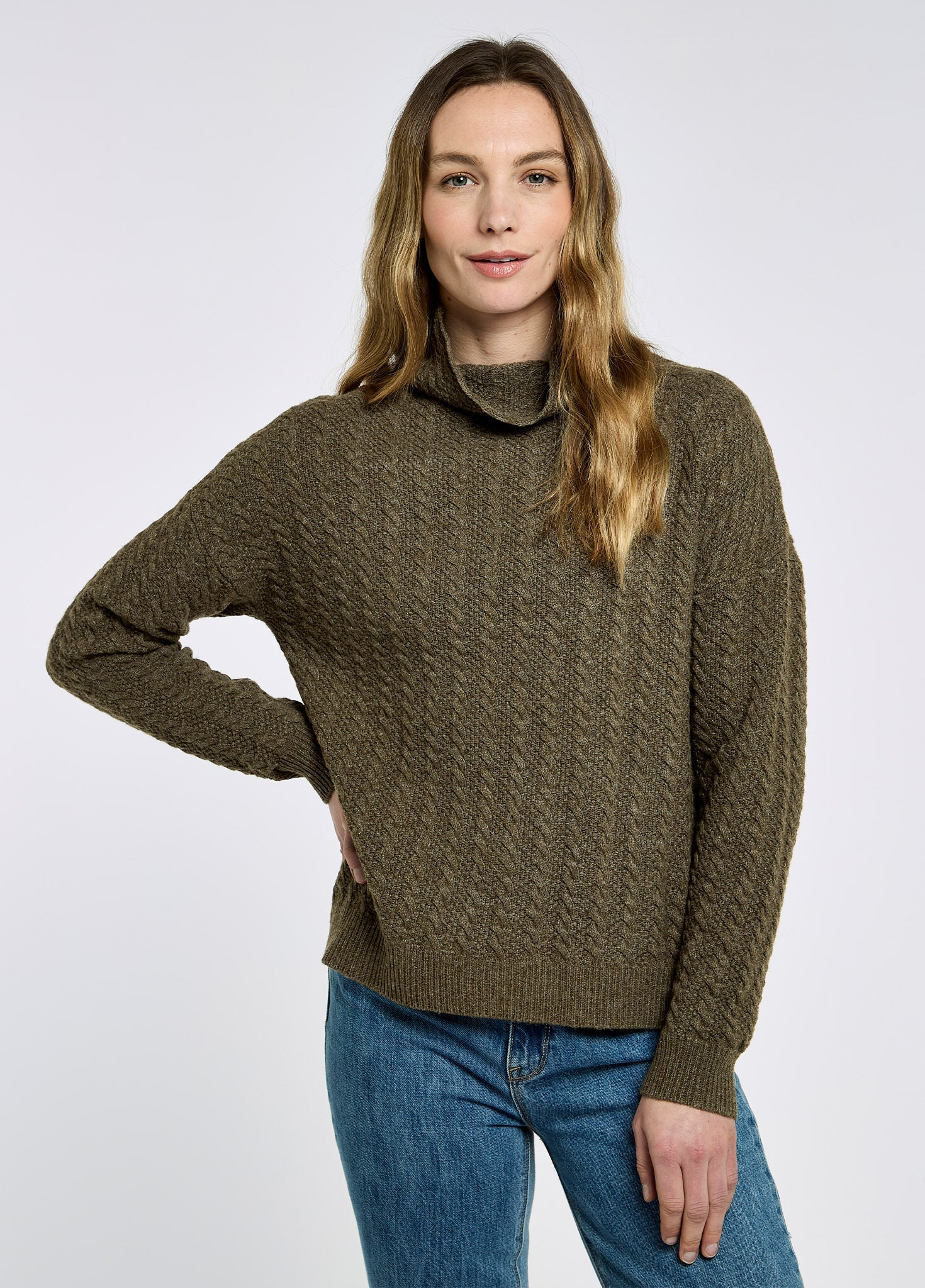 Hopkins Ladies' Relaxed fit sweater - Dusky Green