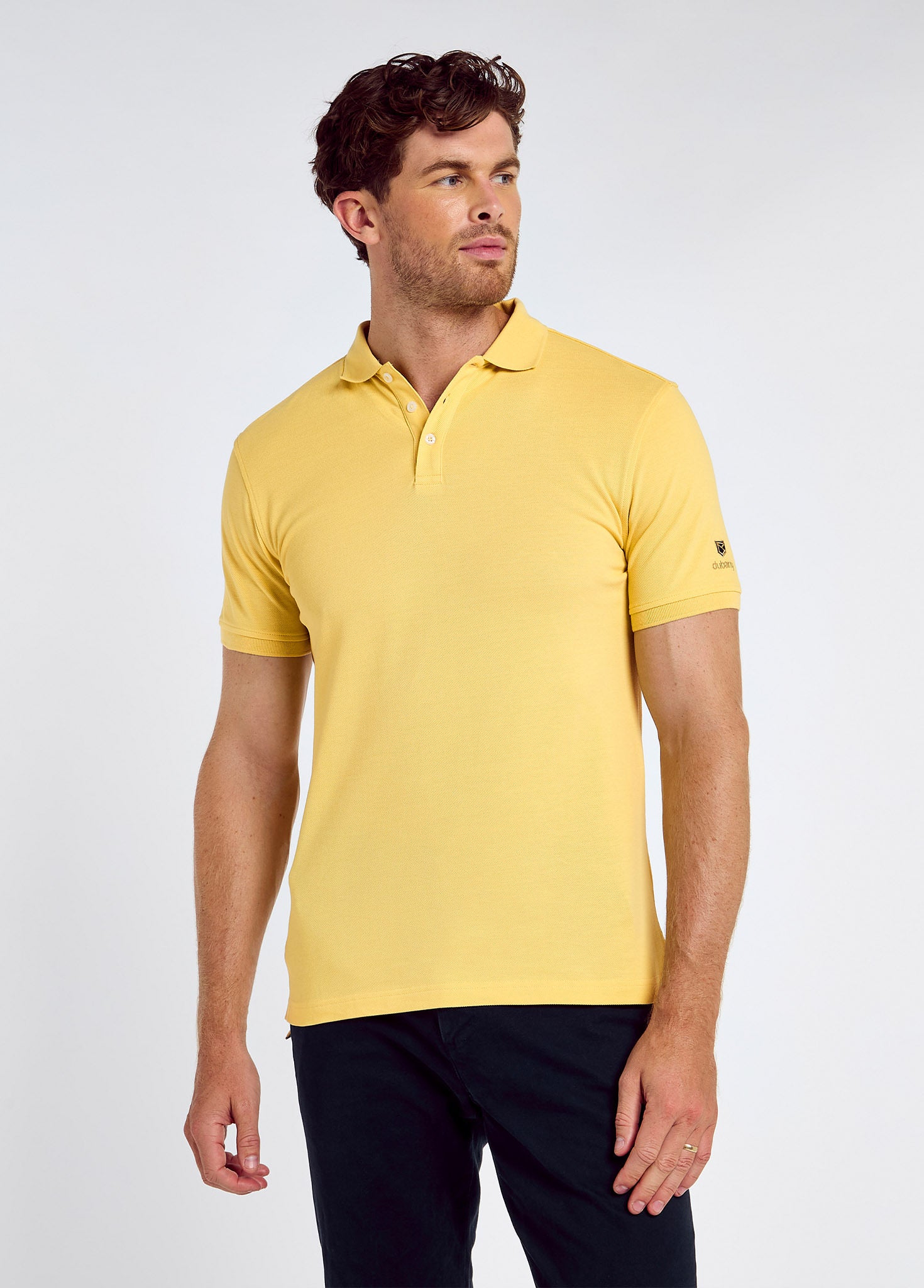 Jennings Men’s cotton pique polo- Primrose