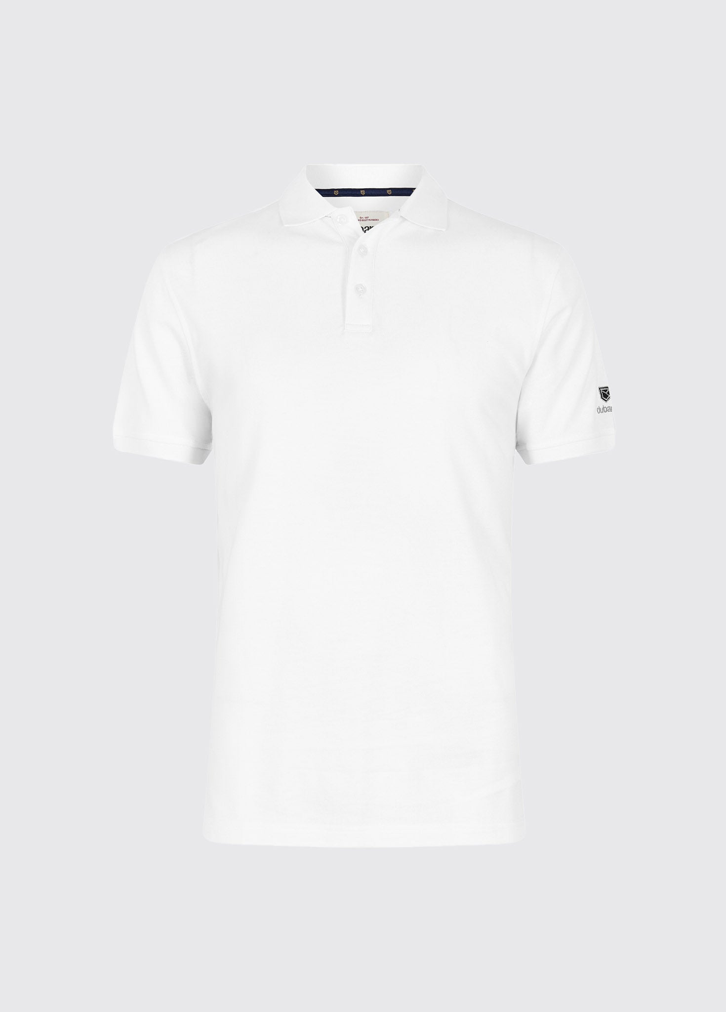 Jennings Men’s cotton pique polo- White