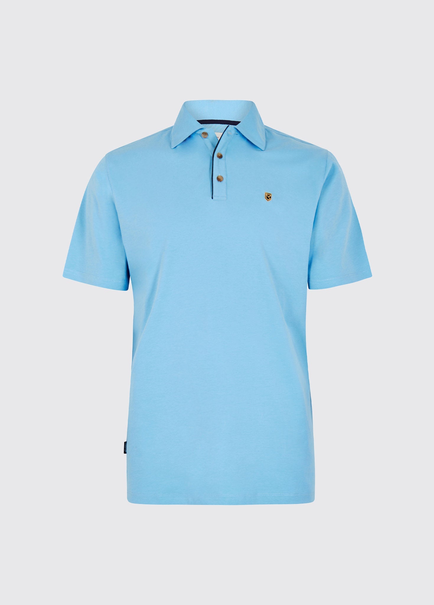 Kilmurray Men’s three-button polo - Azure