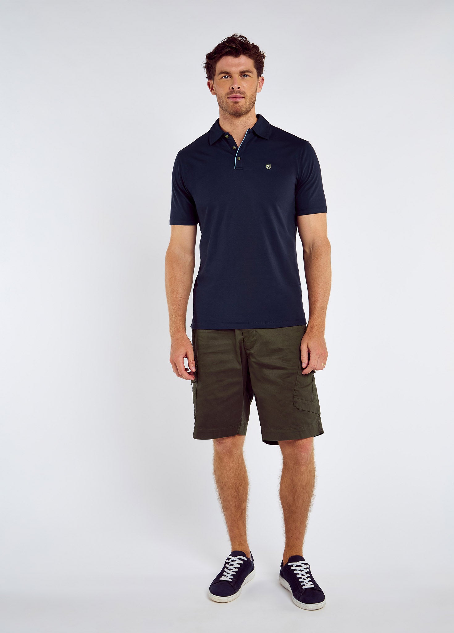 Kilmurray Men’s three-button polo - Navy