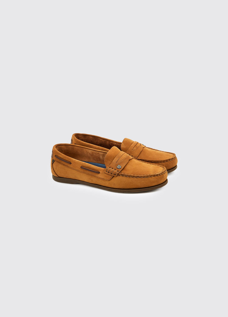 Belize Ladies' Boat Shoe - Cognac