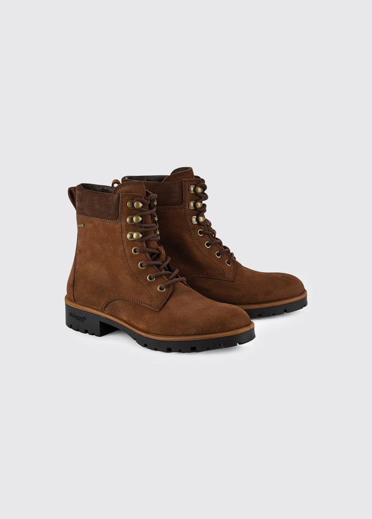 Strokestown Ladies' Lace Up Ankle Boot - Walnut