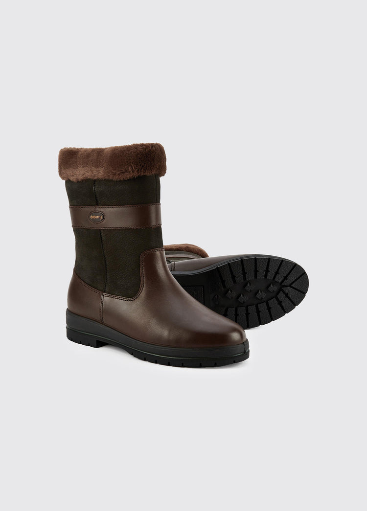 Foxrock Ladies' Insulated Country Boot - Black/Brown