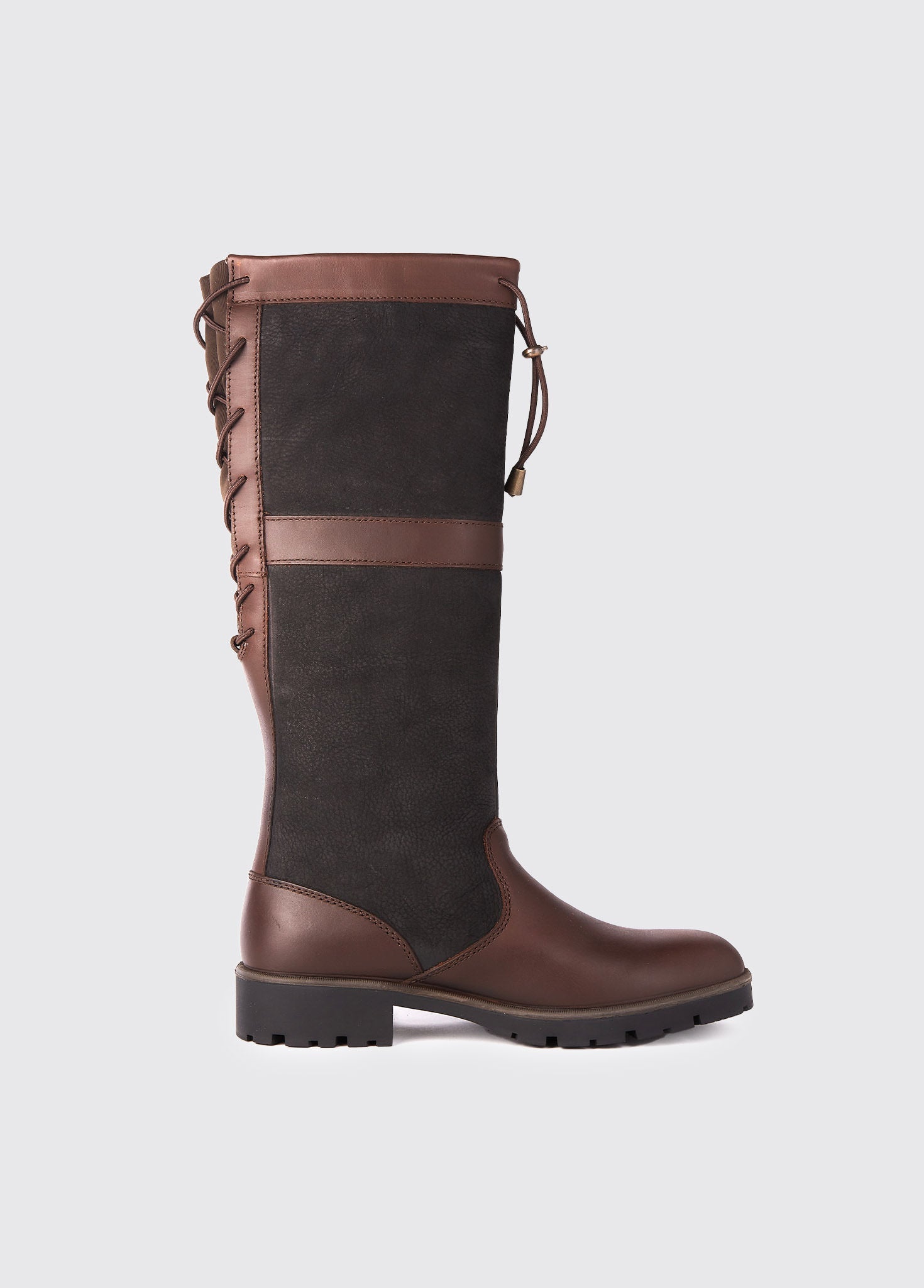 Glanmire Ladies Adjustable Calf Country Boot - Black/Brown