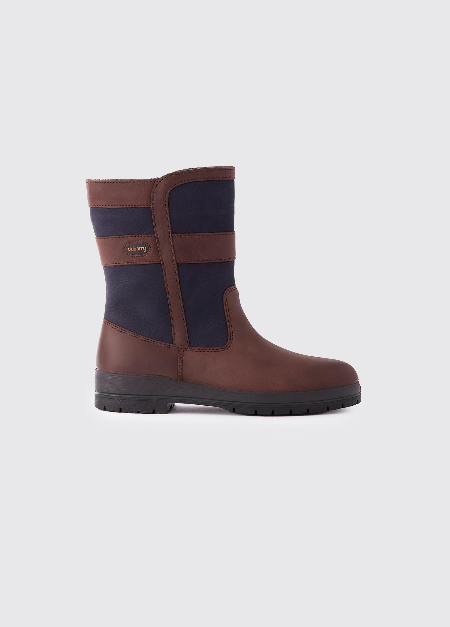 Roscommon Ladies' Short Rain Boot - Navy/Brown