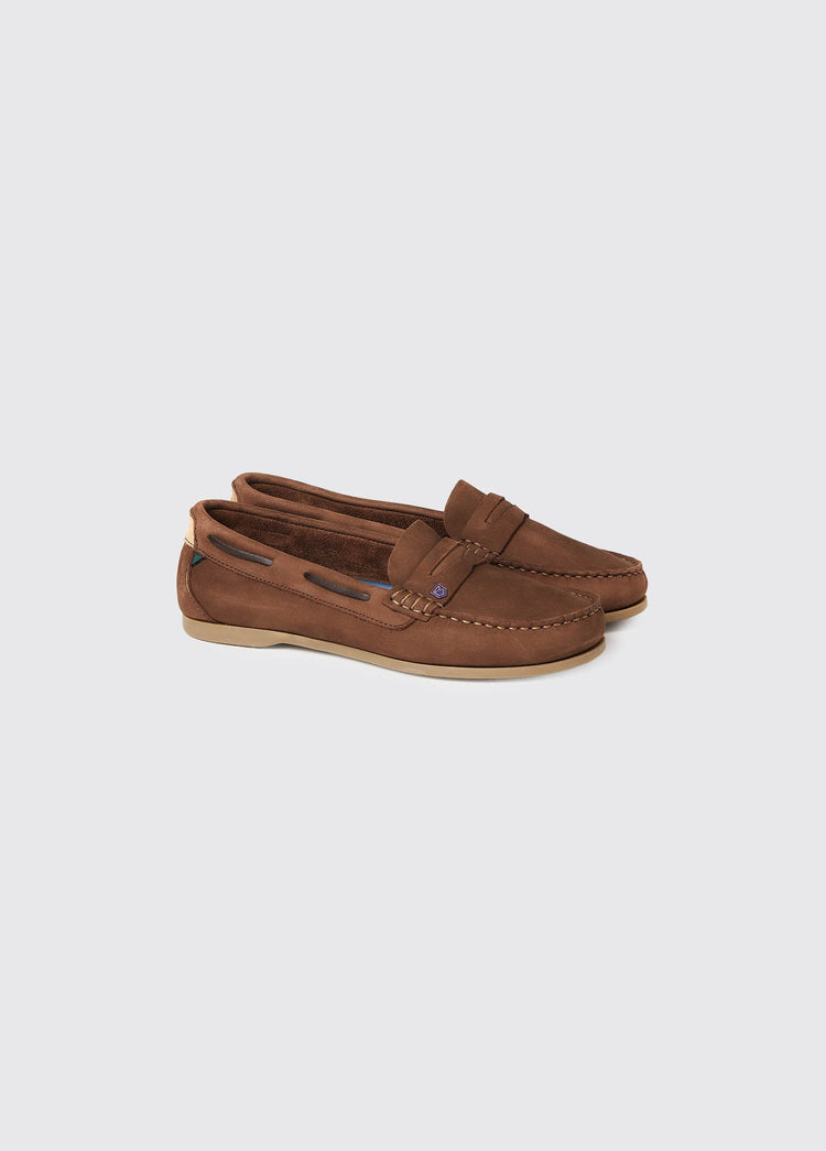 Belize Ladies' Boat Shoe - Cafe