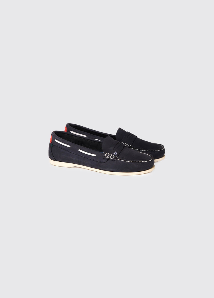 Belize Ladies' Boat Shoe - Denim