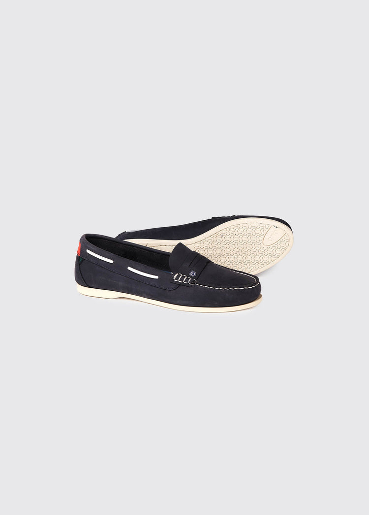 Belize Ladies' Boat Shoe - Denim