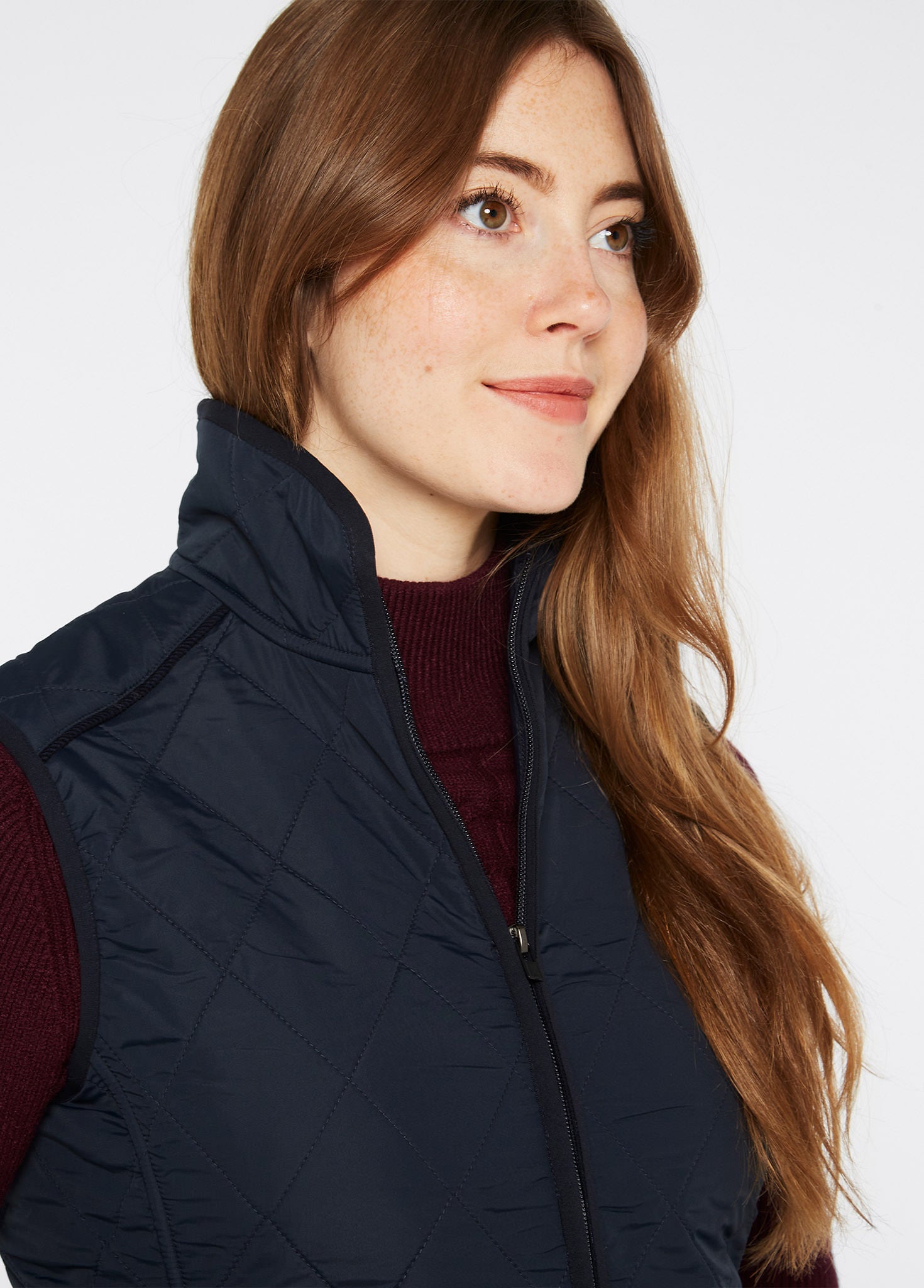 Heywood Ladies' Quilted Vest - Navy