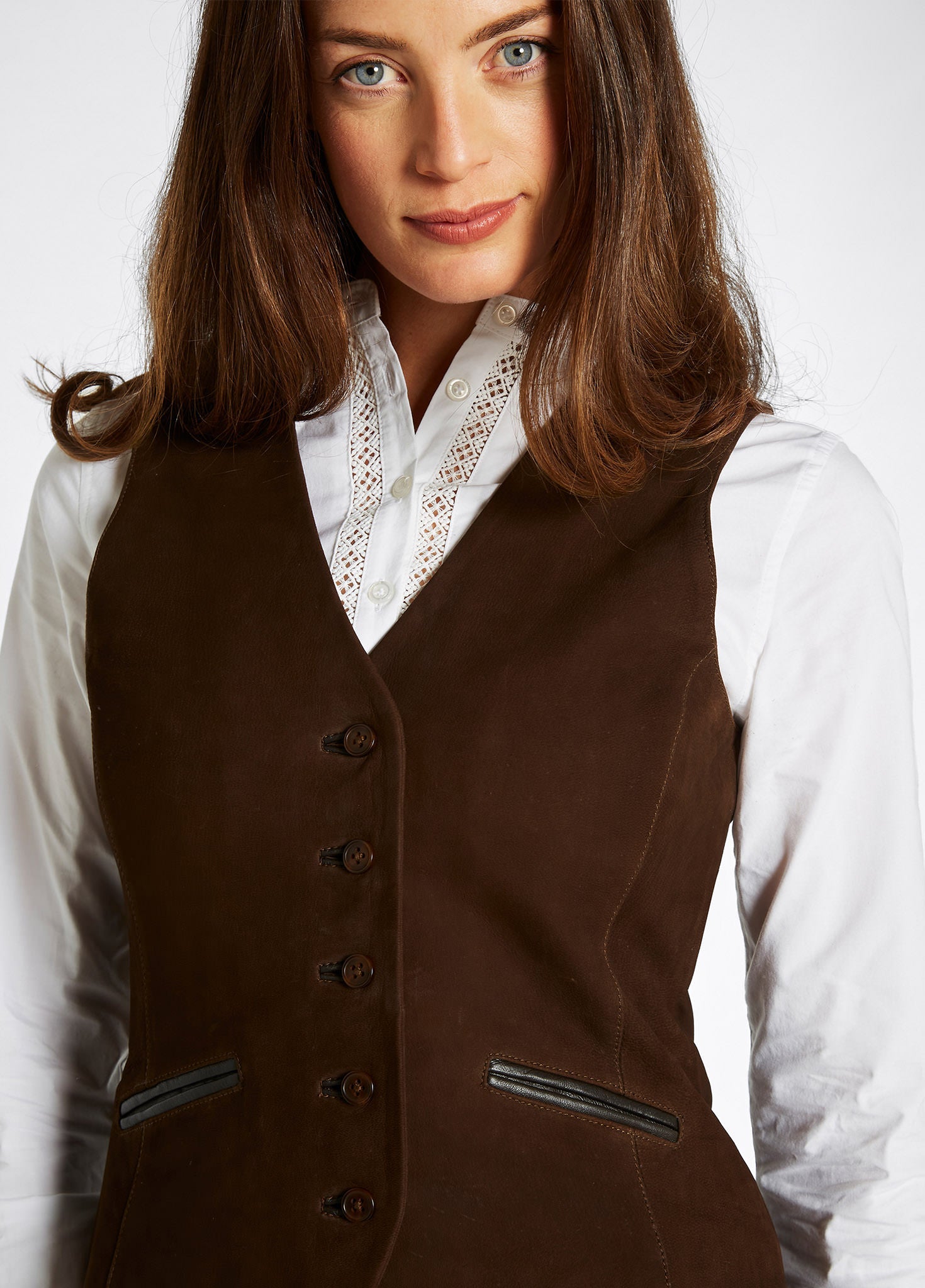 Greville Ladies' Tailored Waistcoat - Walnut