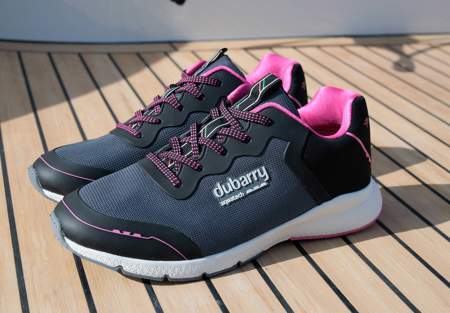Palermo Ladies' Lightweight Sporty Sneaker - Steel/Cerise