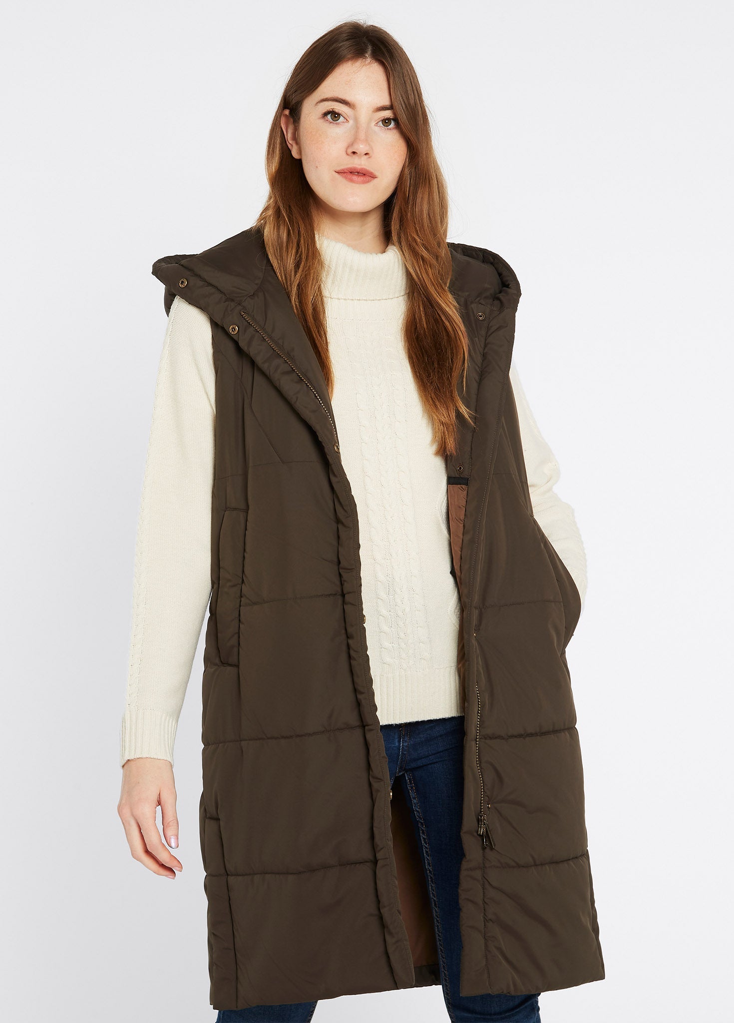 Ryan Women’s Hooded Vest - Olive