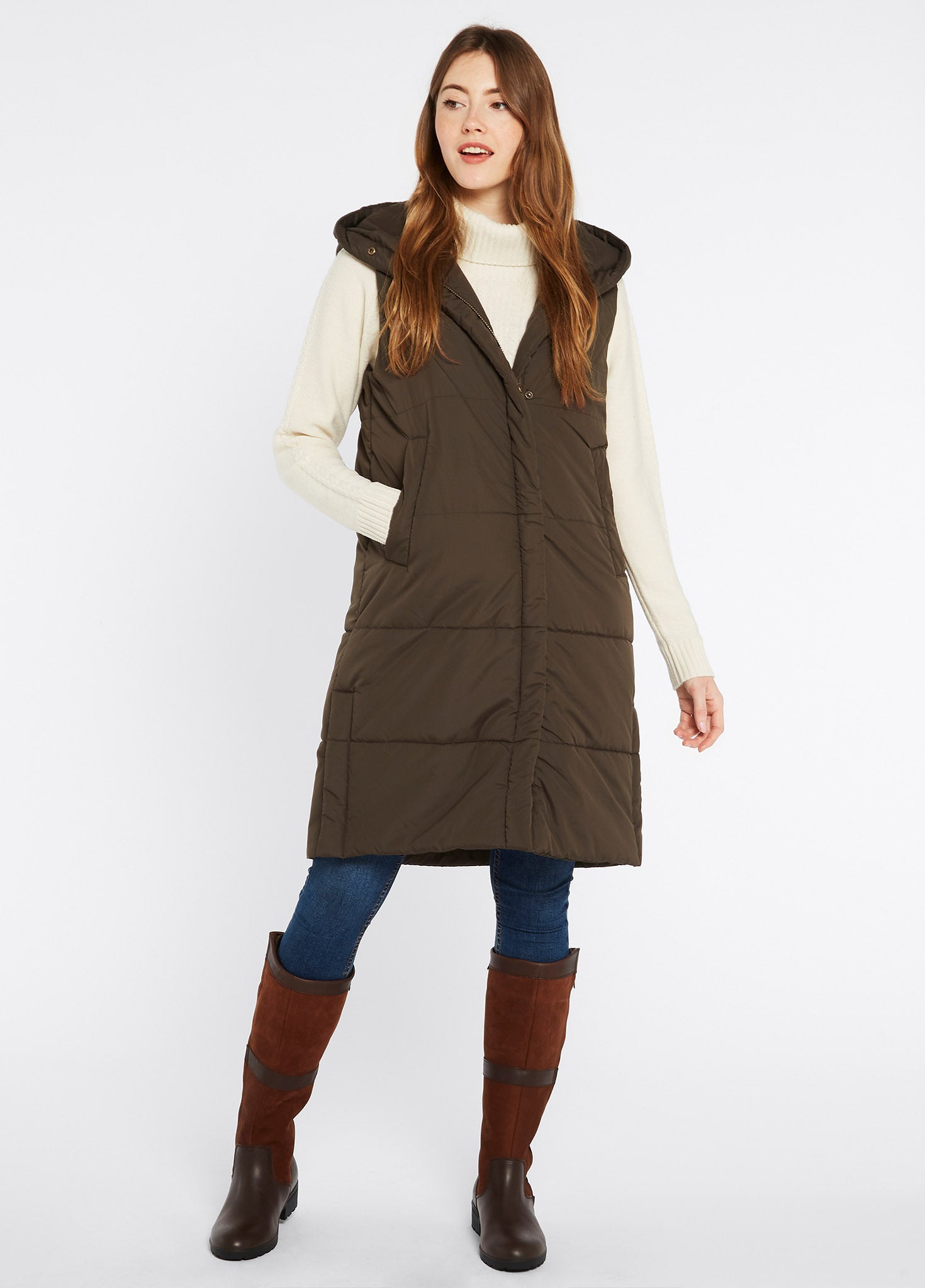 Ryan Women’s Hooded Vest - Olive