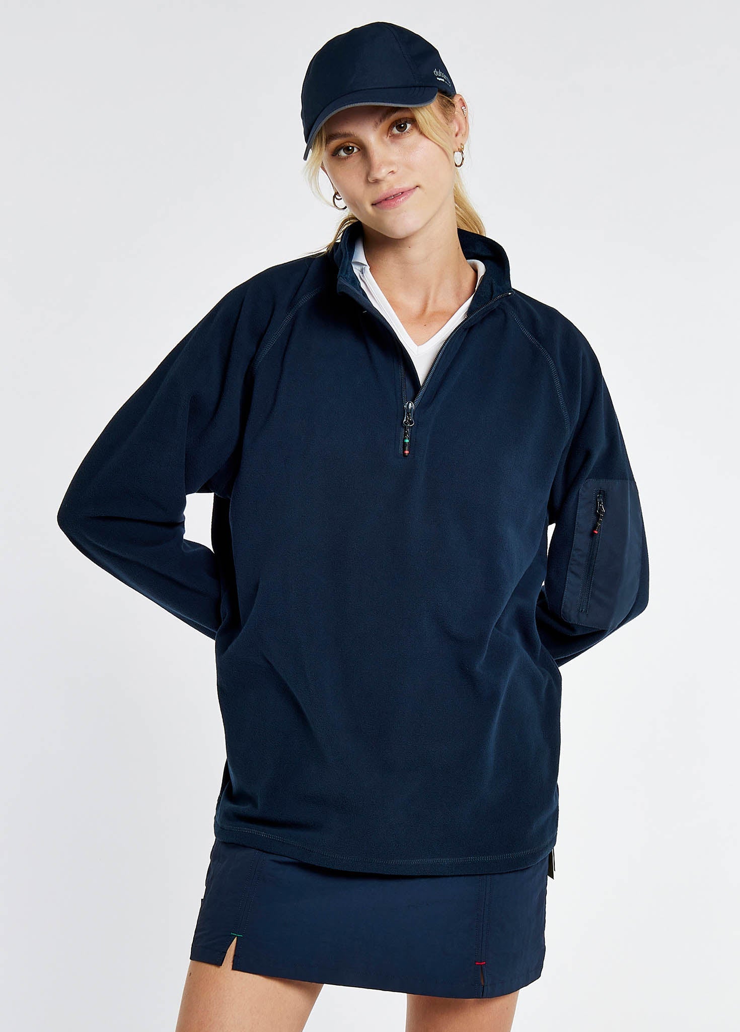 Valencia Ladies' Quarter-zip Fleece - Navy