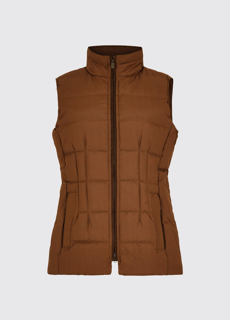 Spiddal Ladies' Quilted Vest - Walnut