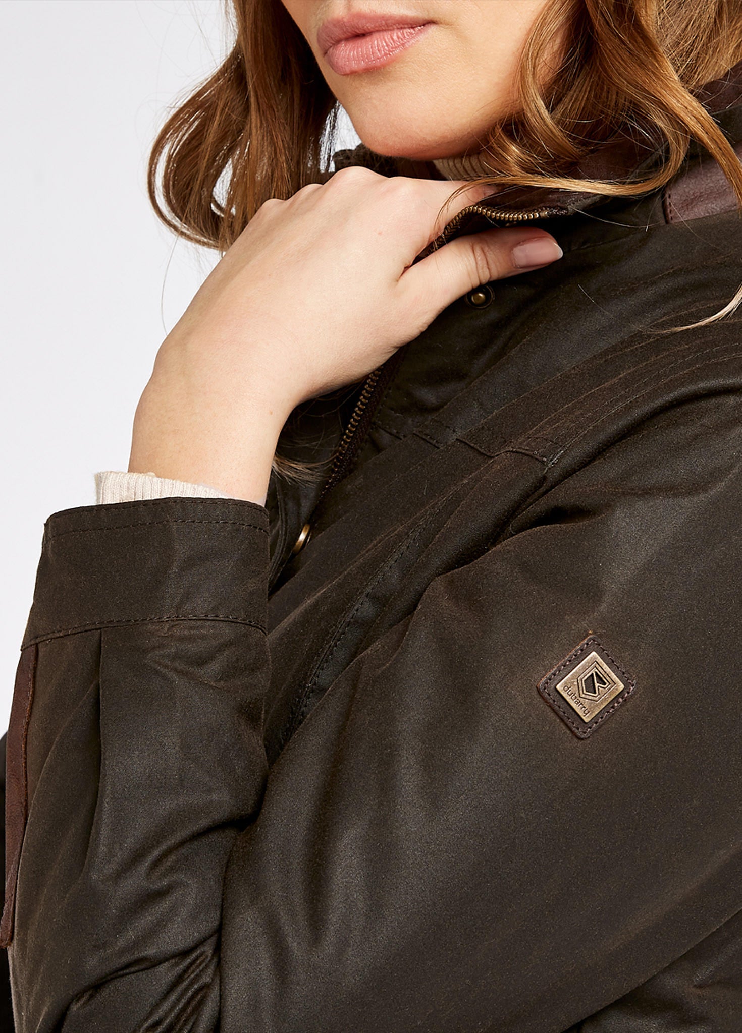 Mountrath Ladies Waxed Cotton Jacket - Olive