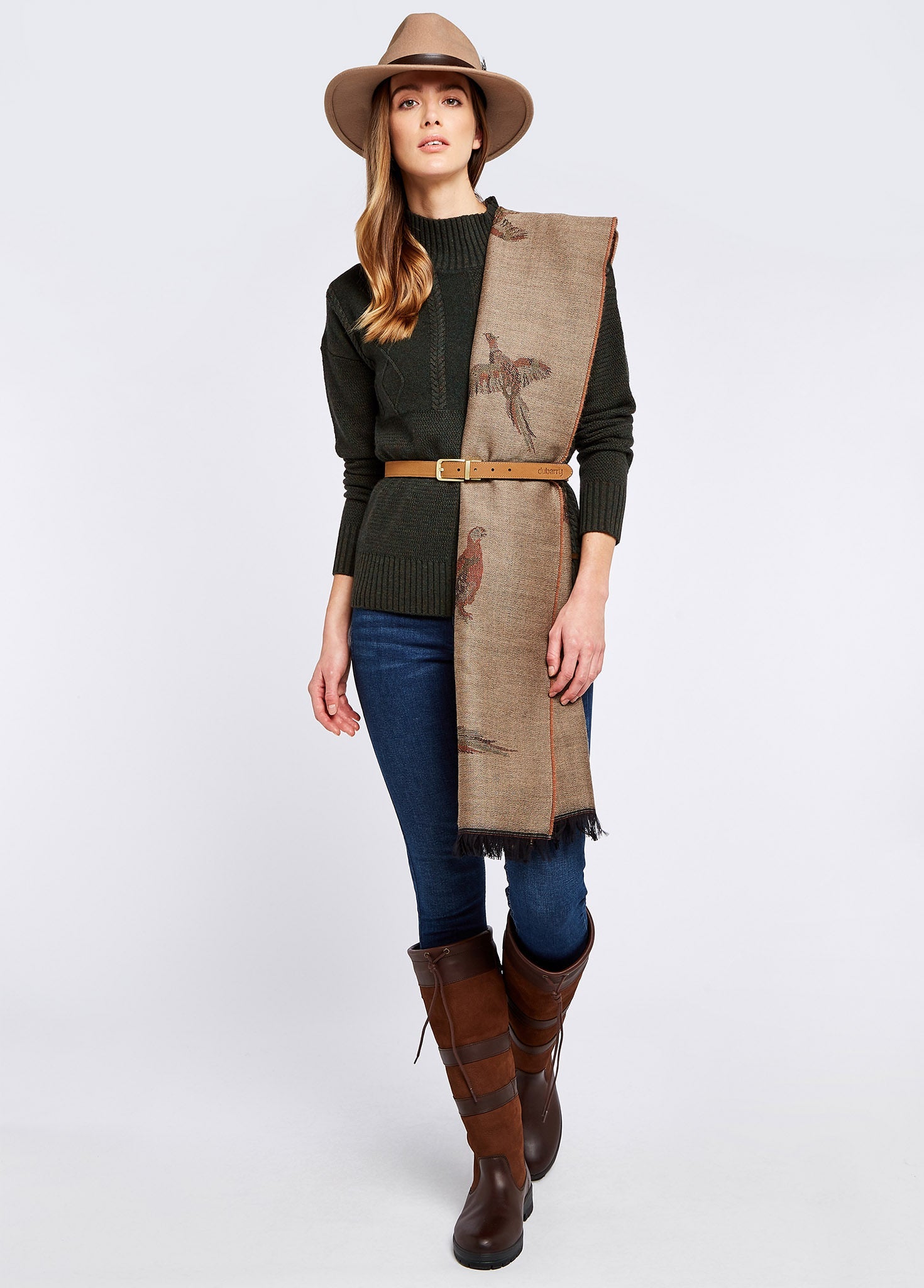 Birchdale Wool Stole - Taupe