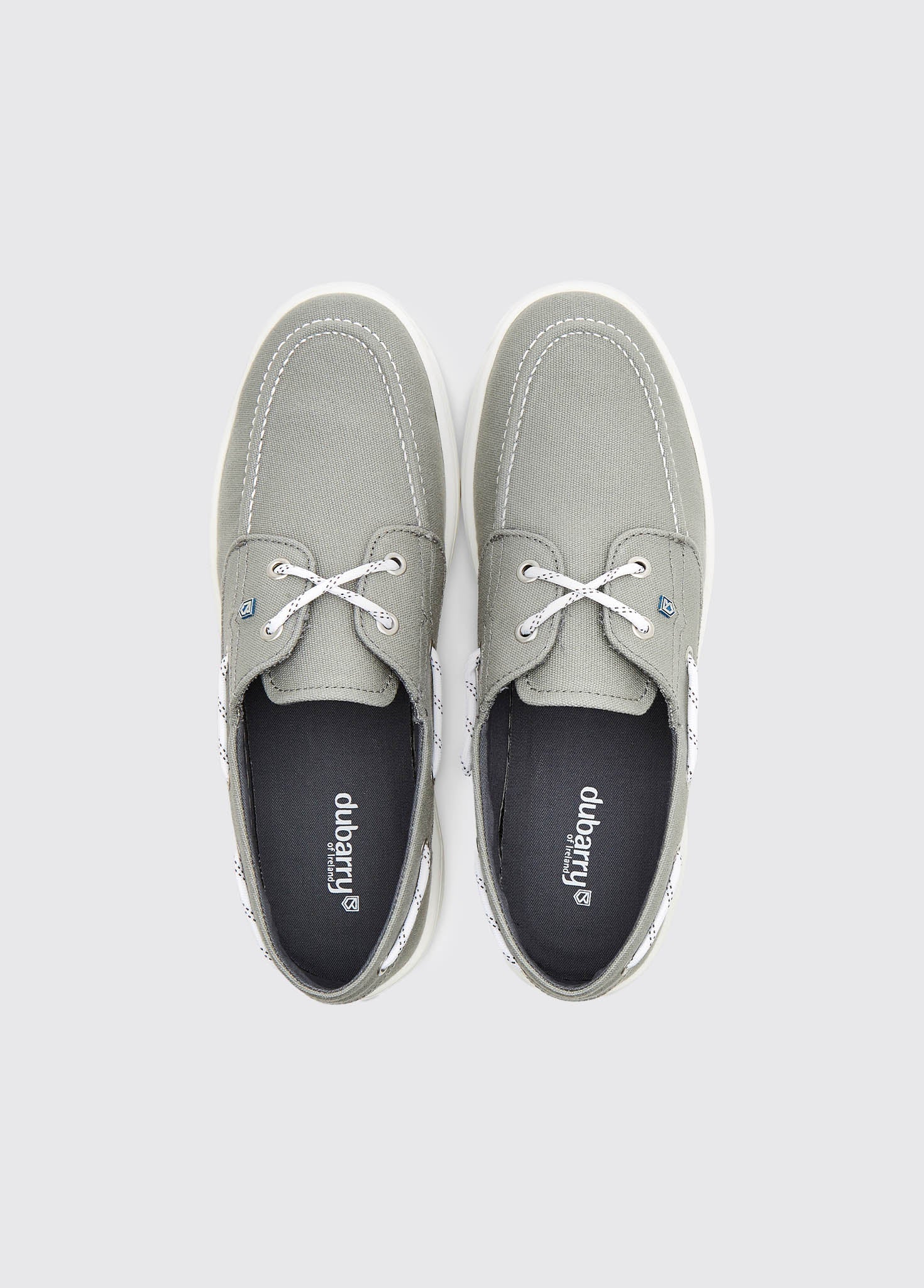 Santorini Canvas Boat Shoe - Khaki