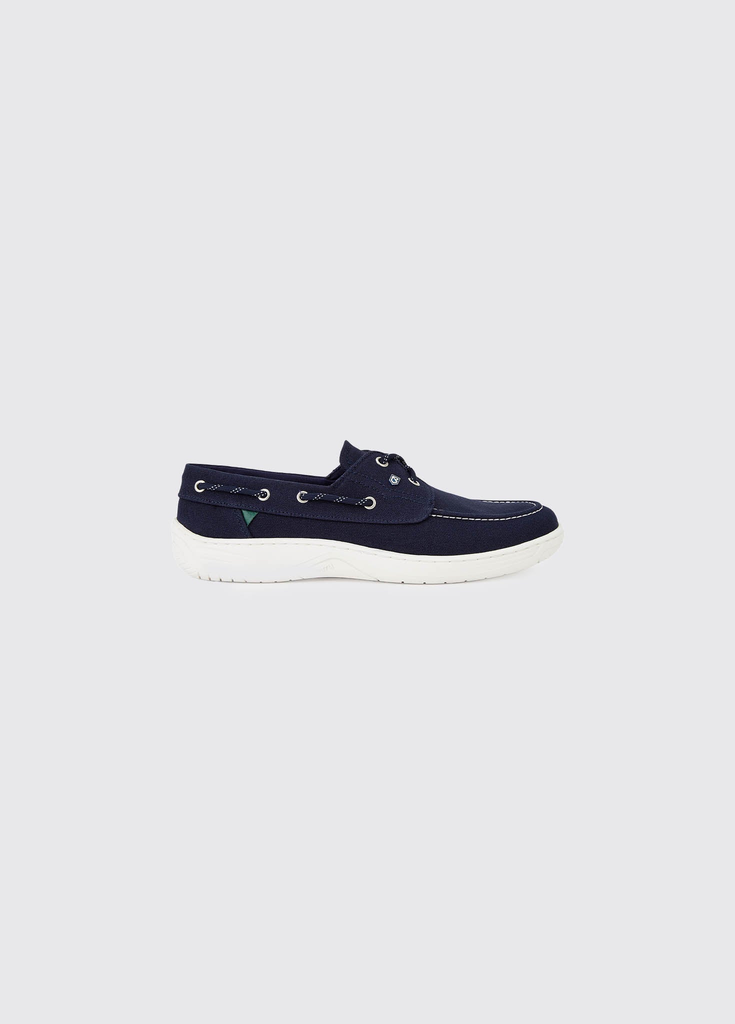 Santorini Canvas Boat Shoe - Navy