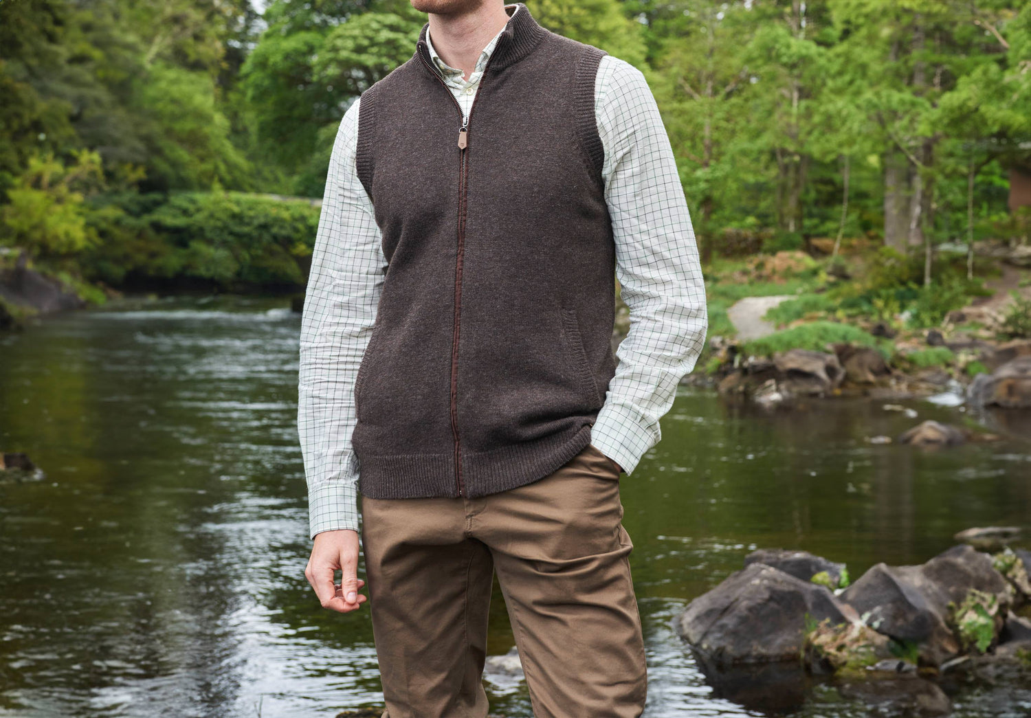 Hollymount Men's Check Shirt - Verdigris