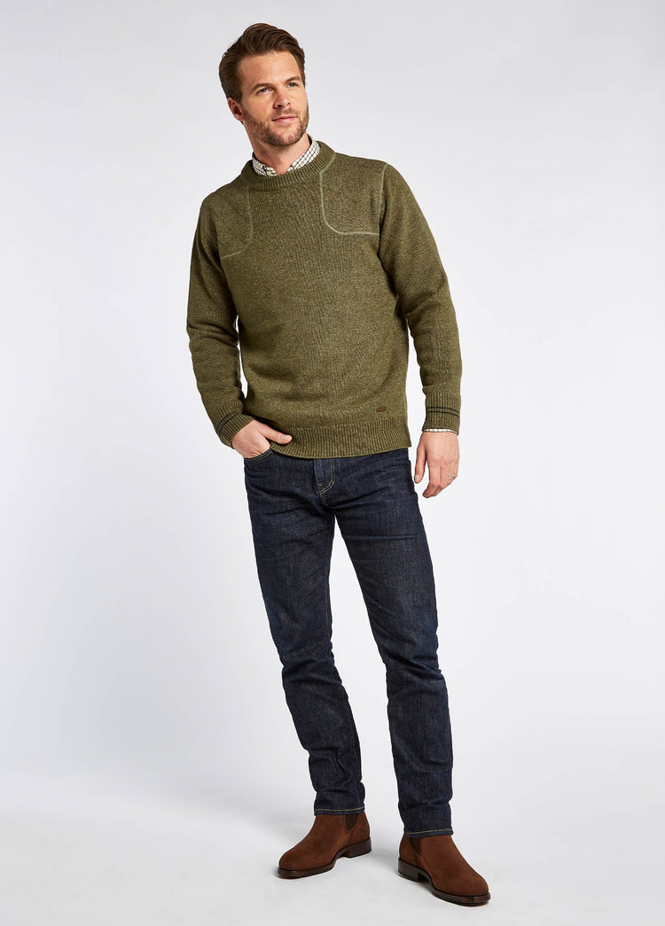 Clarinbridge Men's Crew Neck Sweater - Dusky Green