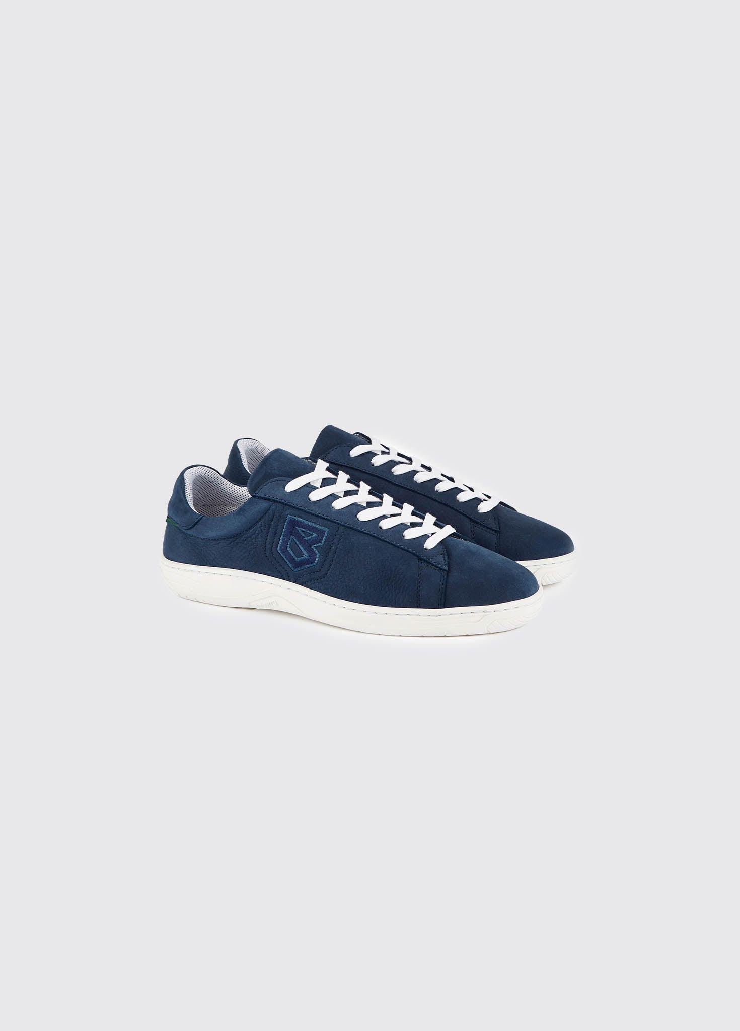 Portofino Leather 7-Eye Sneaker - Denim