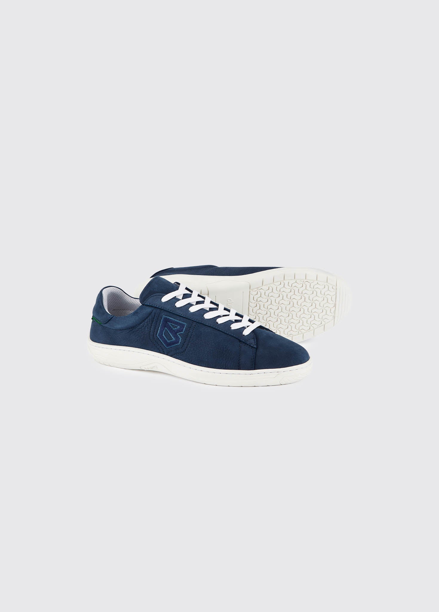 Portofino Leather 7-Eye Sneaker - Denim