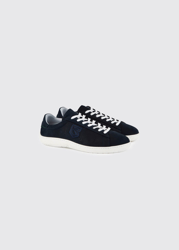 Portofino Leather 7-Eye Sneaker - Navy