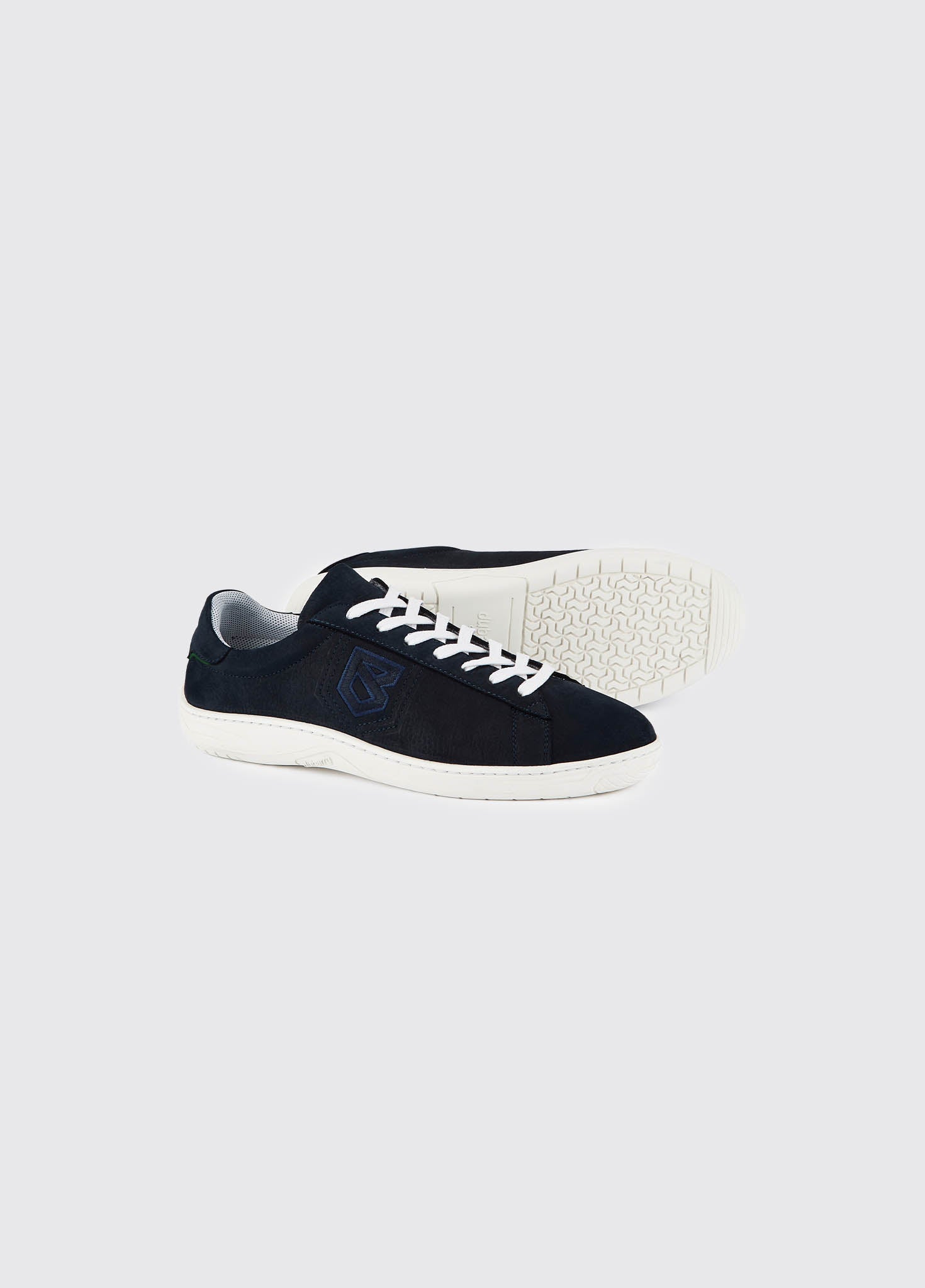 Portofino Leather 7-Eye Sneaker - Navy