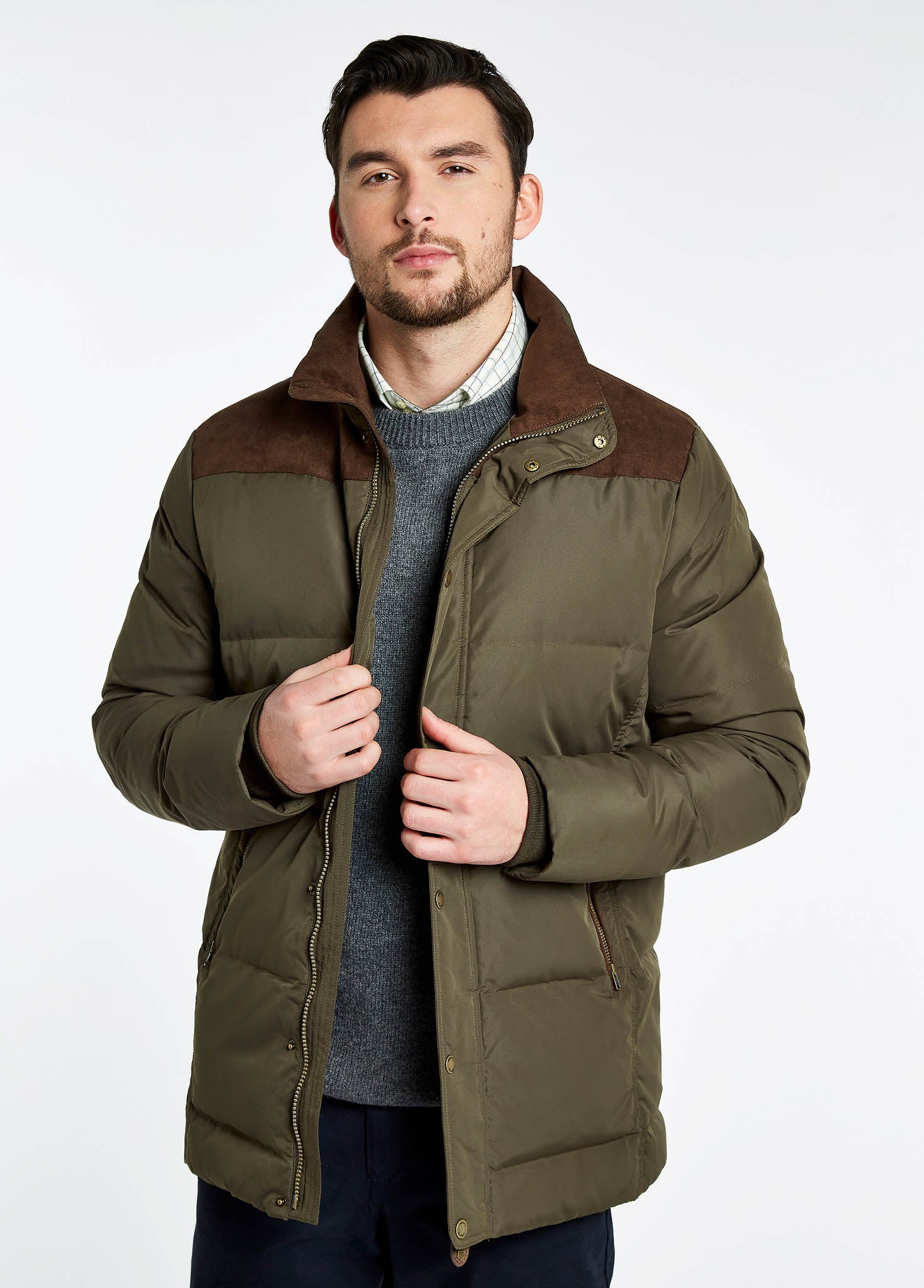 Talbot Men's Down Filled Jacket - Olive
