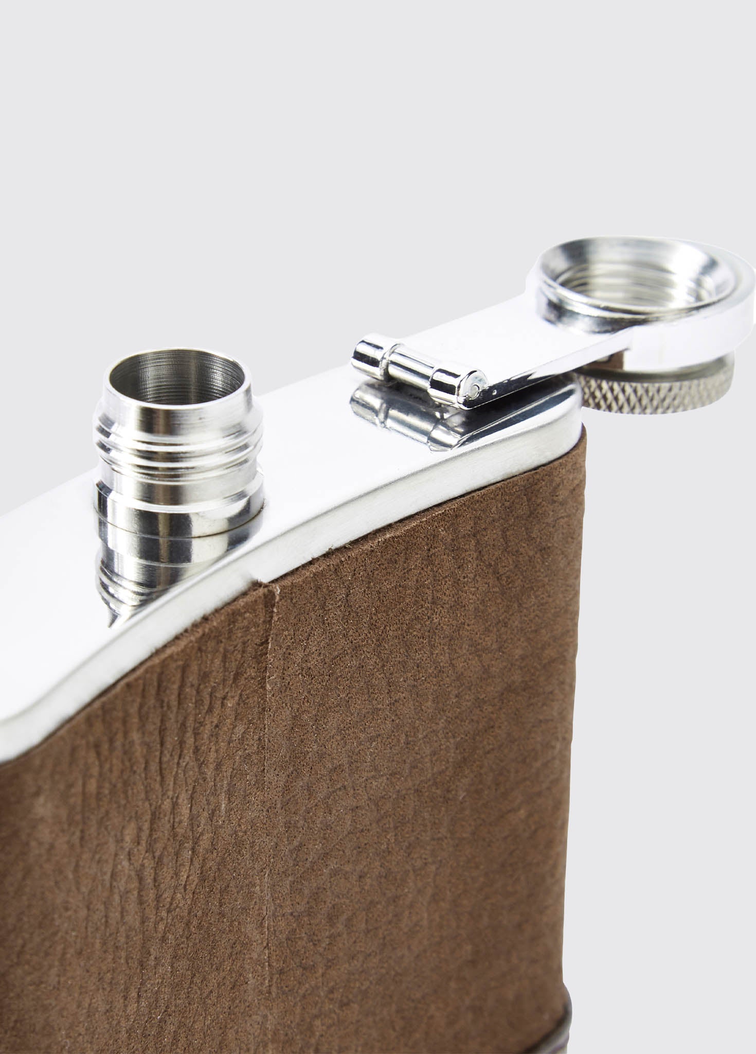 Rugby Hipflask - Walnut