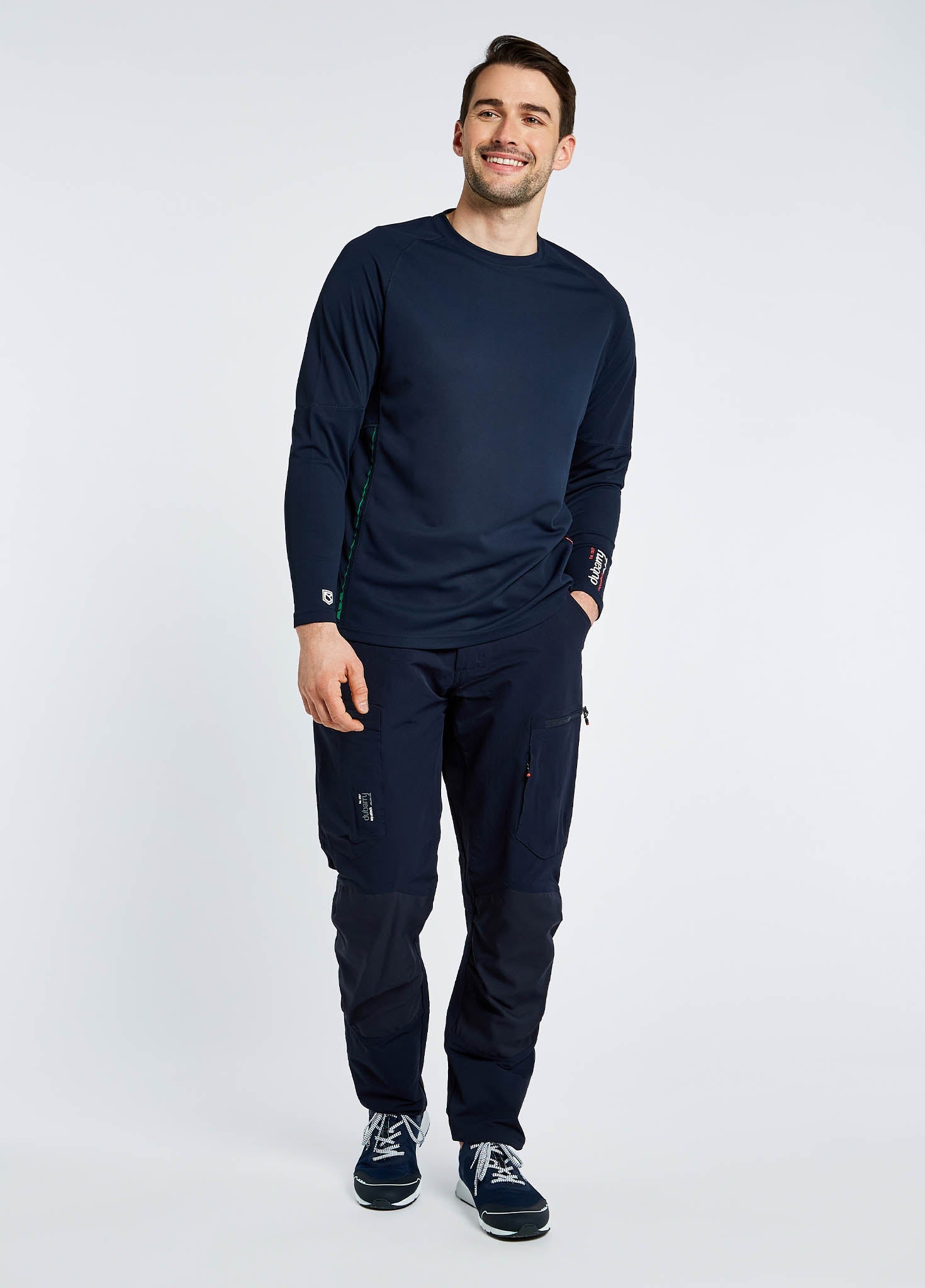Ancona Men's Long-Sleeved T-Shirt  - Navy