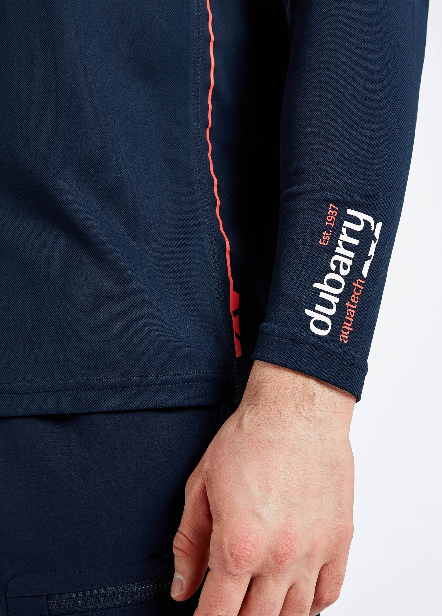 Ancona Men's Long-Sleeved T-Shirt  - Navy