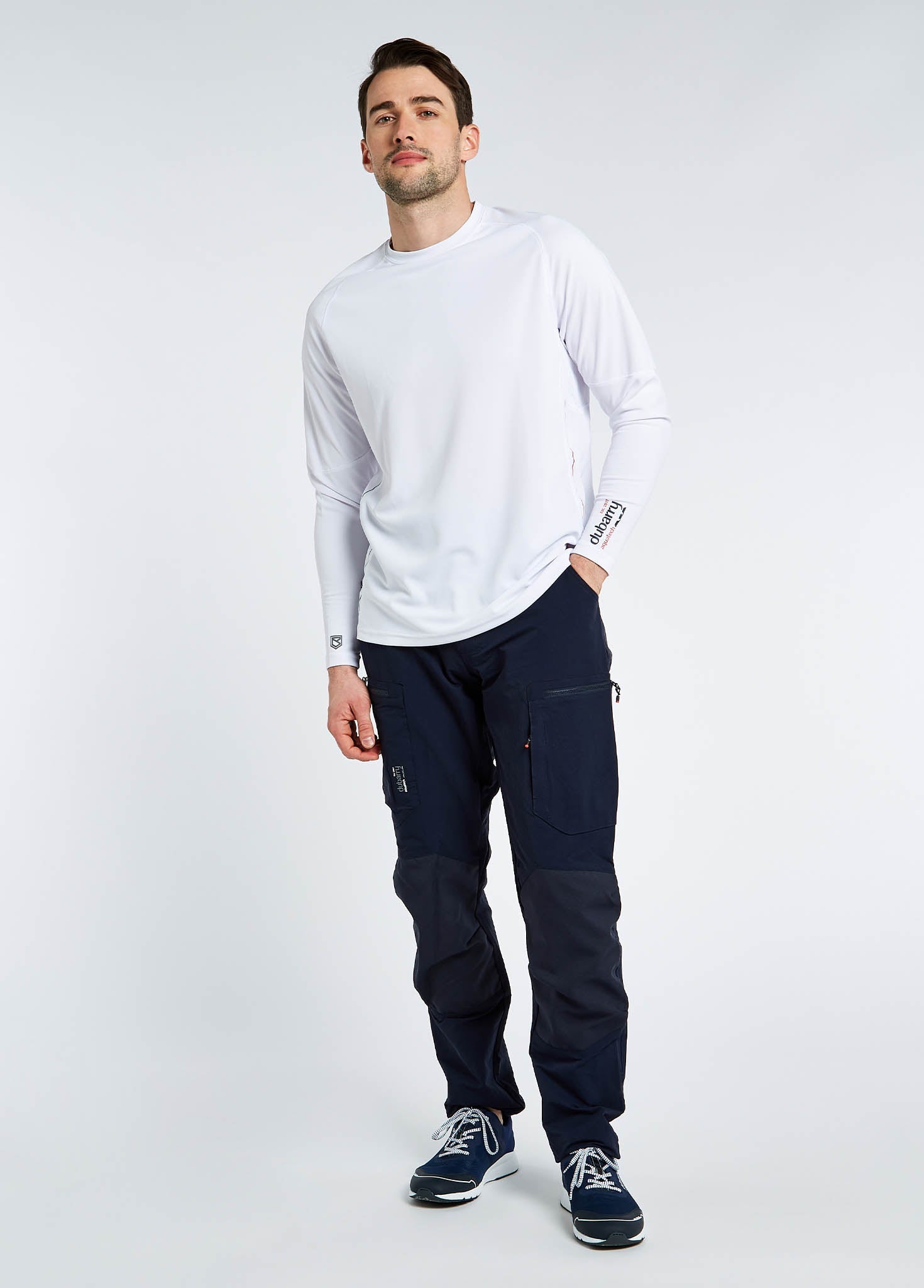 Ancona Men's Long-Sleeved T-Shirt - White
