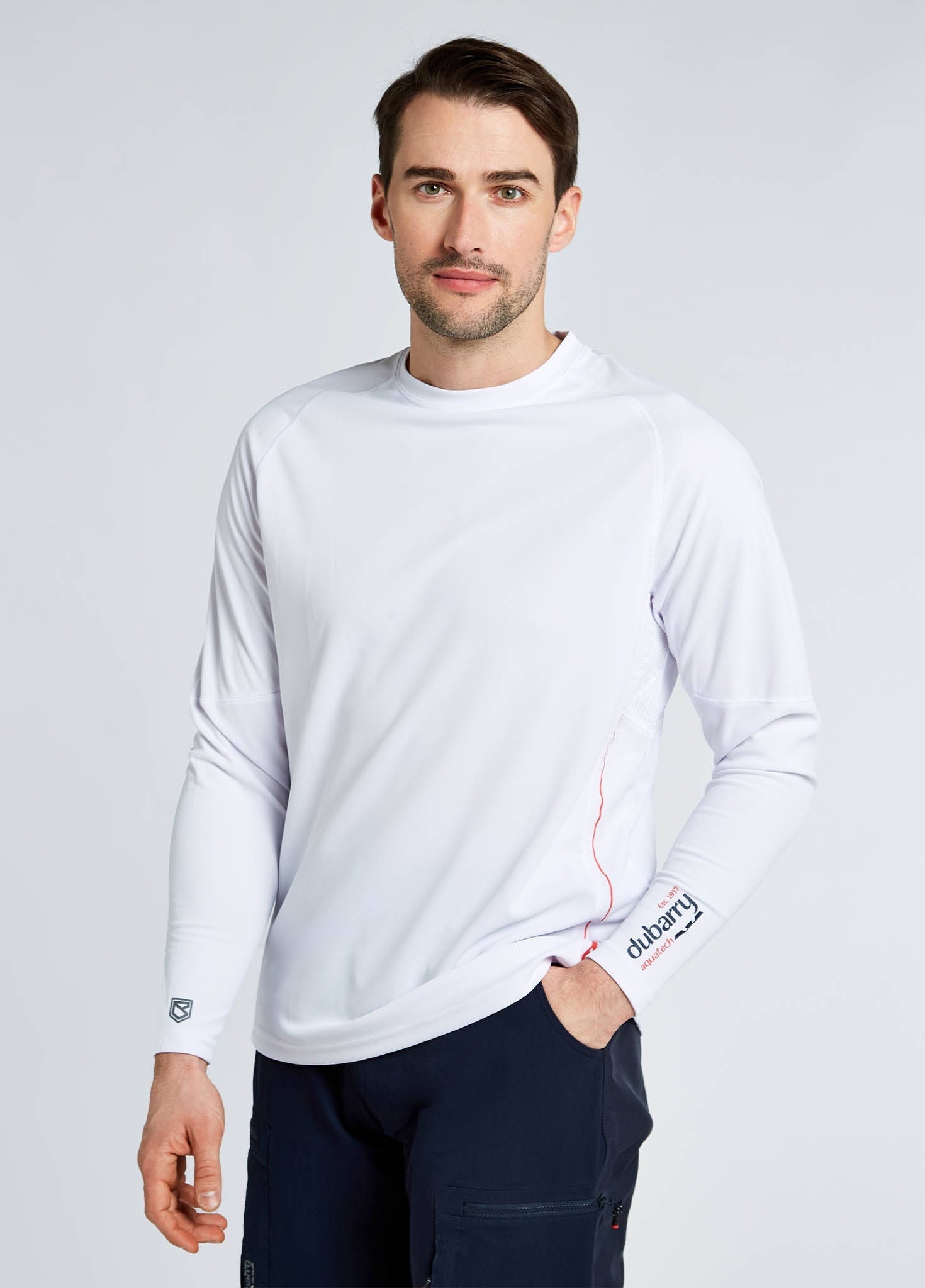 Ancona Men's Long-Sleeved T-Shirt - White