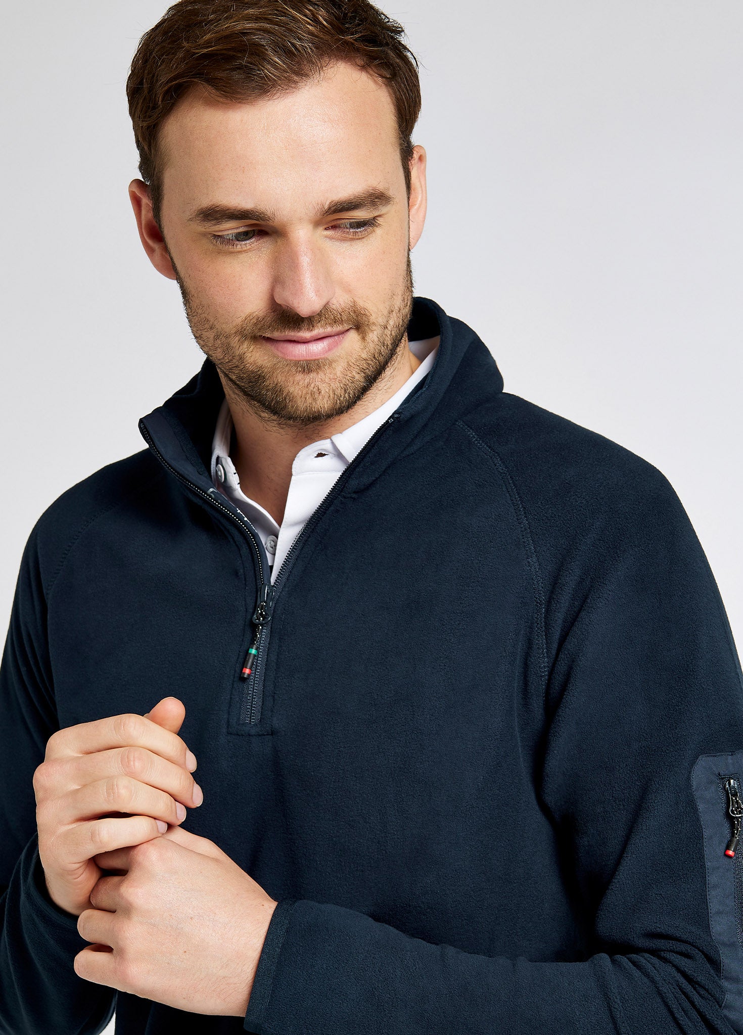 Valencia Men's Quarter-zip Fleece - Navy