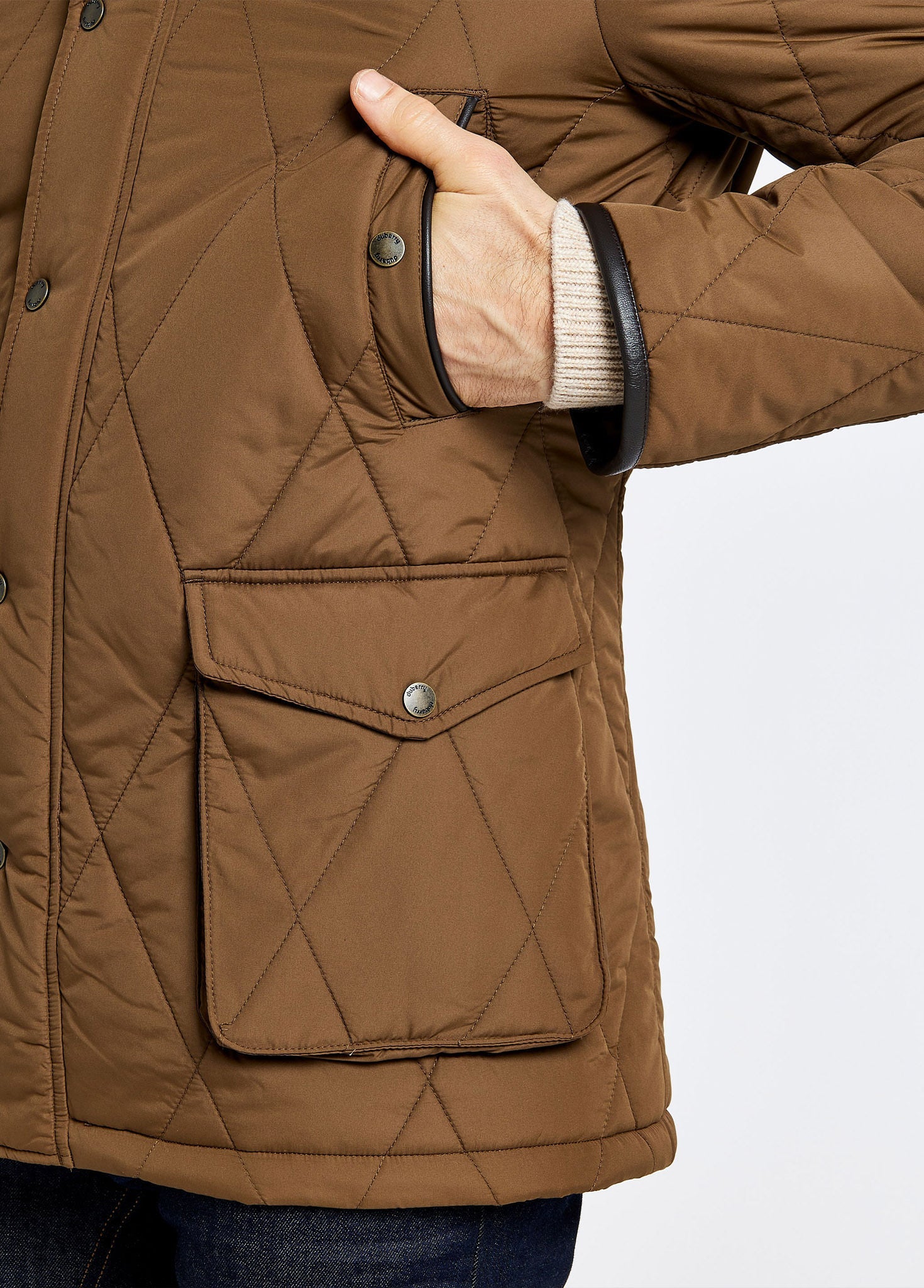 Farmley Men’s Quilted Jacket - Bronze
