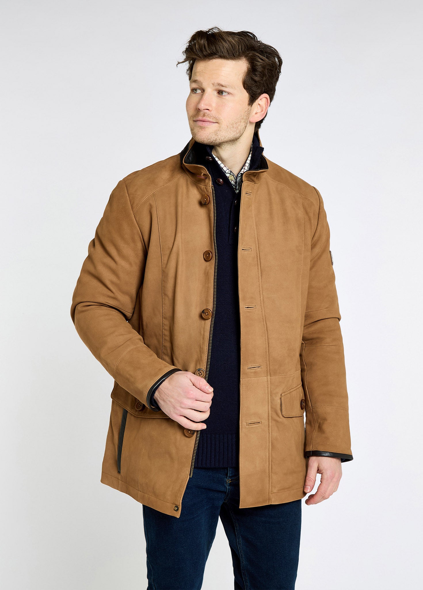 Moore Leather Jacket - Tan
